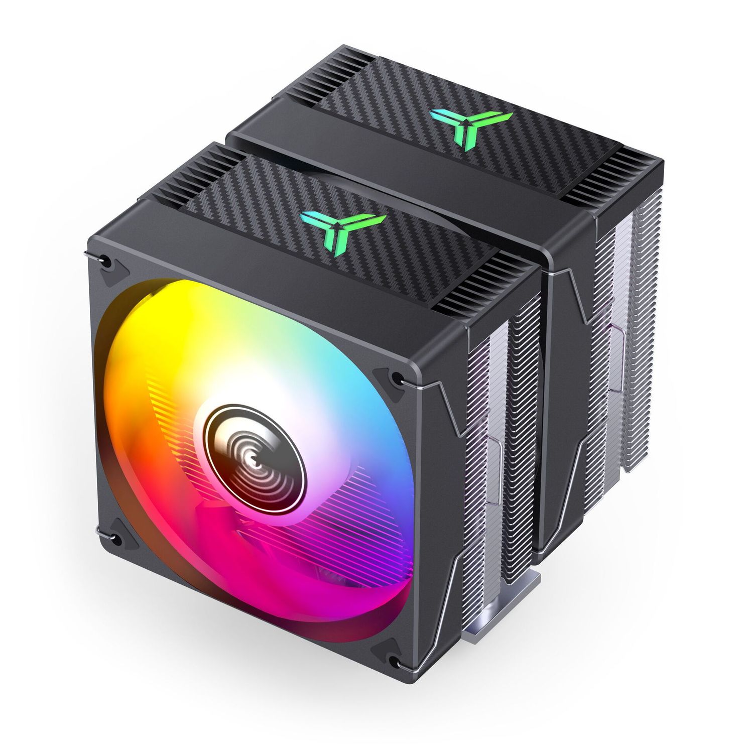 Processzor hűtő Jonsbo CR-3000E ARGB Dual torony, 2x120mm venti, Fekete