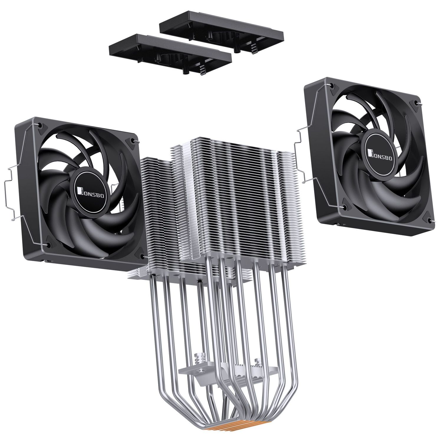 Jonsbo CR-3000E CPU cooler, dual tower, 260W TDP - black, 120mm