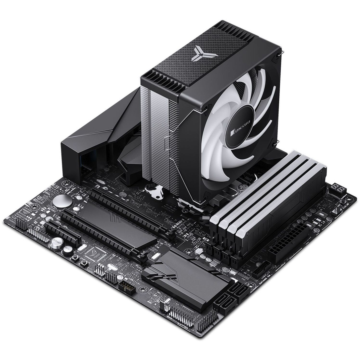 Processzor hűtő Jonsbo CR-1000MAX CPU hűtő, 120 mm, RGB - Fekete