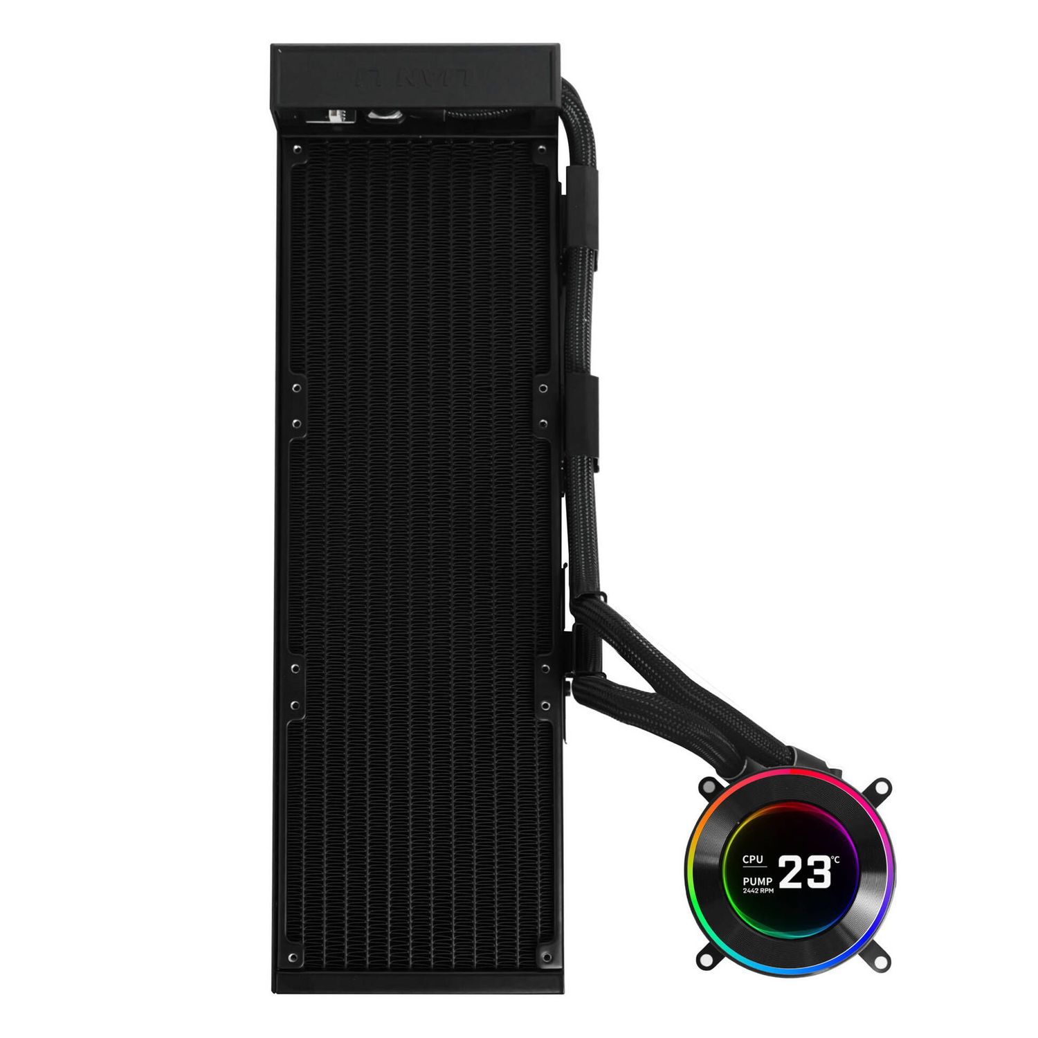 Lian Li HYDROSHIFT II LCD-C 360N Fanless ARGB AiO CPU Cooler - Black