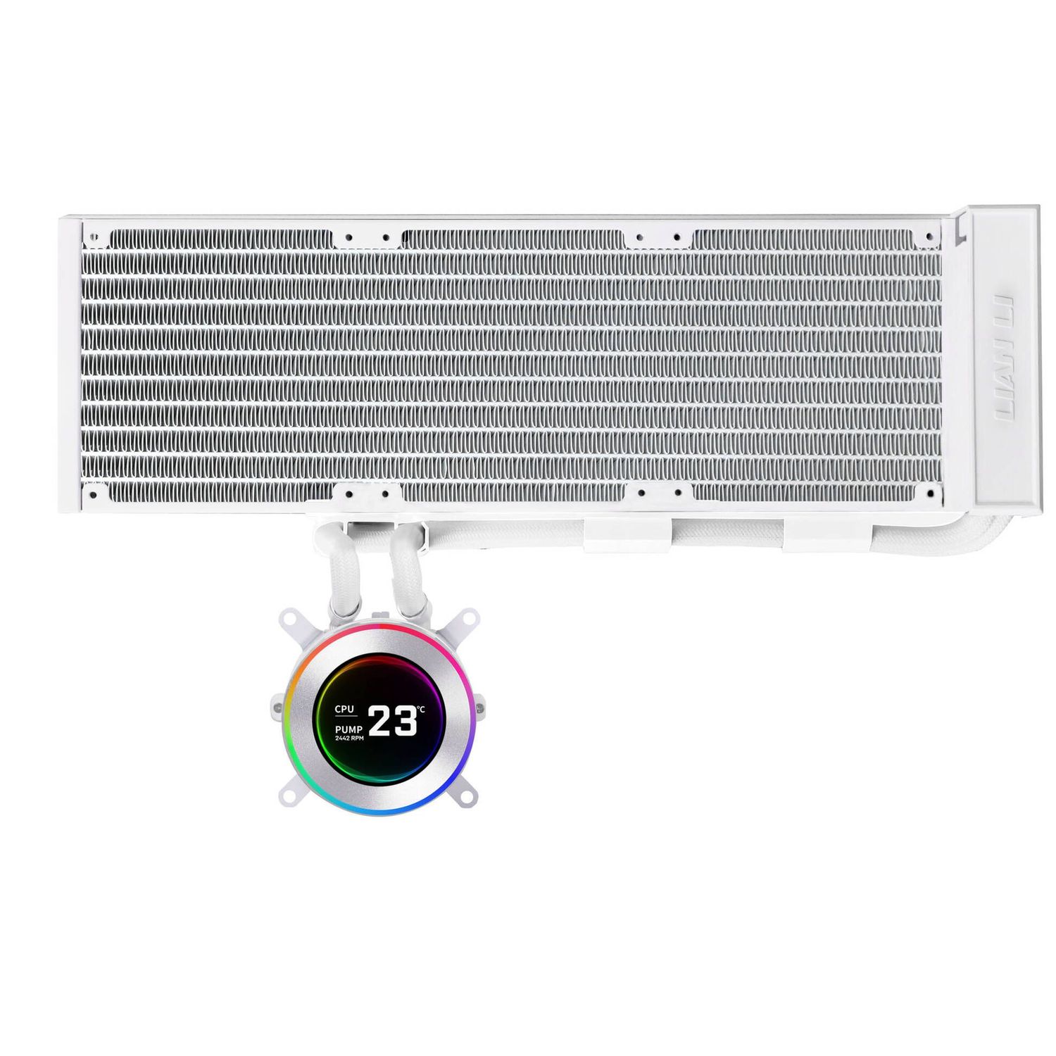 Lian Li HYDROSHIFT II LCD-C 360N Fanless ARGB AiO CPU Cooler - White