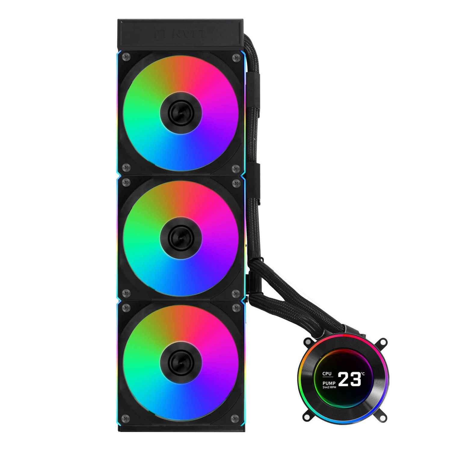 Lian Li HYDROSHIFT II LCD-C 360CL ARGB AiO CPU Cooler - Black