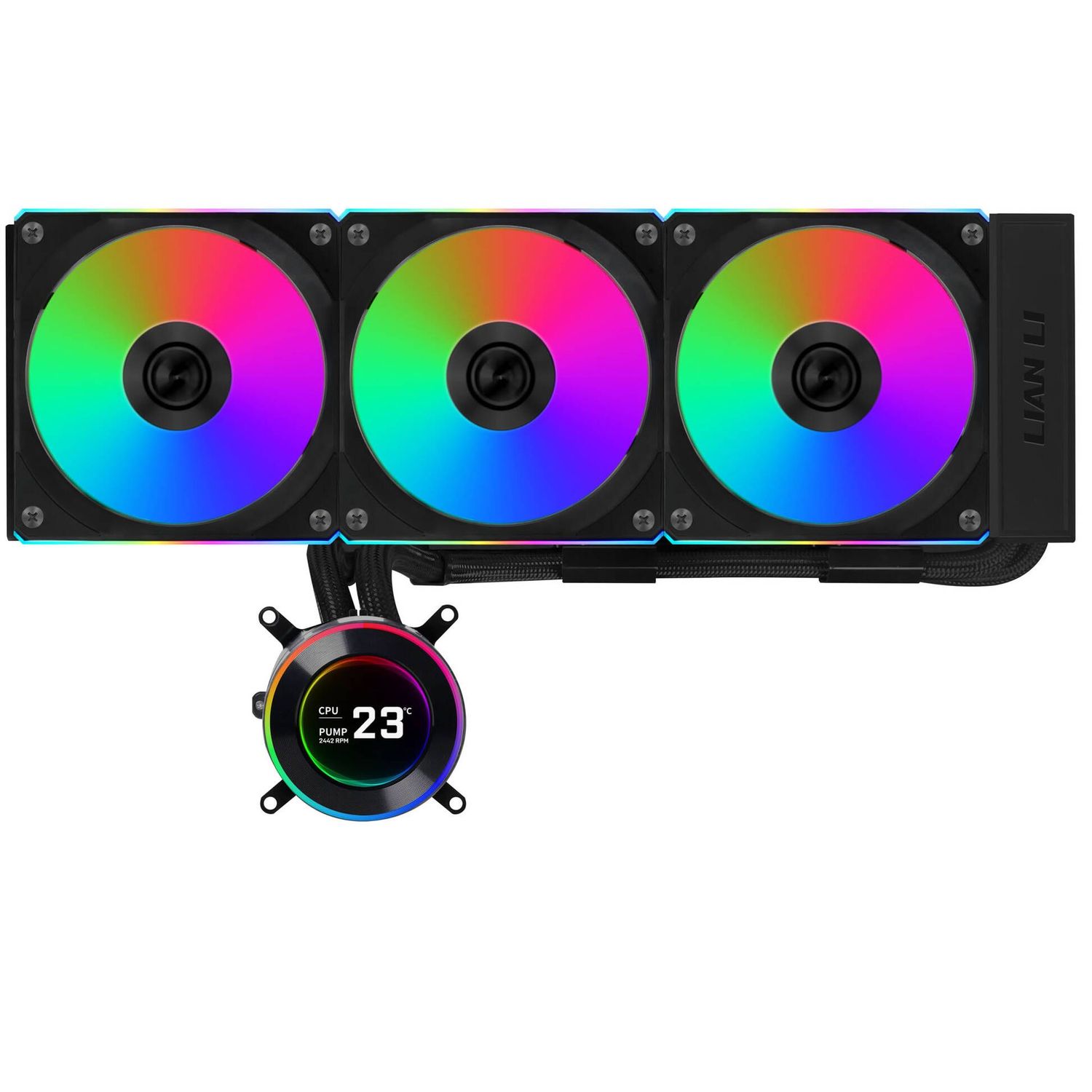 Lian Li HYDROSHIFT II LCD-C 360CL ARGB AiO CPU Cooler - Black