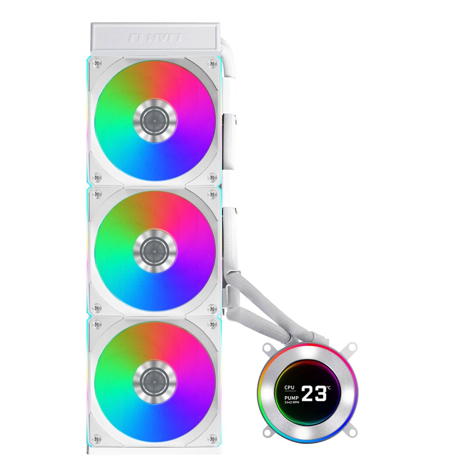 Lian Li HYDROSHIFT II LCD-C 360CL ARGB AiO CPU Cooler - White