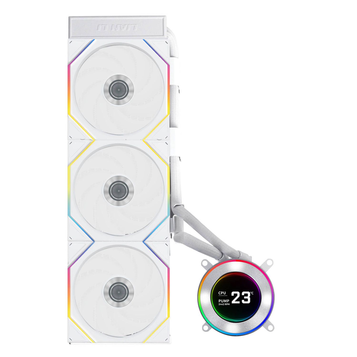 Lian Li HYDROSHIFT II LCD-C 360TL ARGB AiO CPU Cooler - White