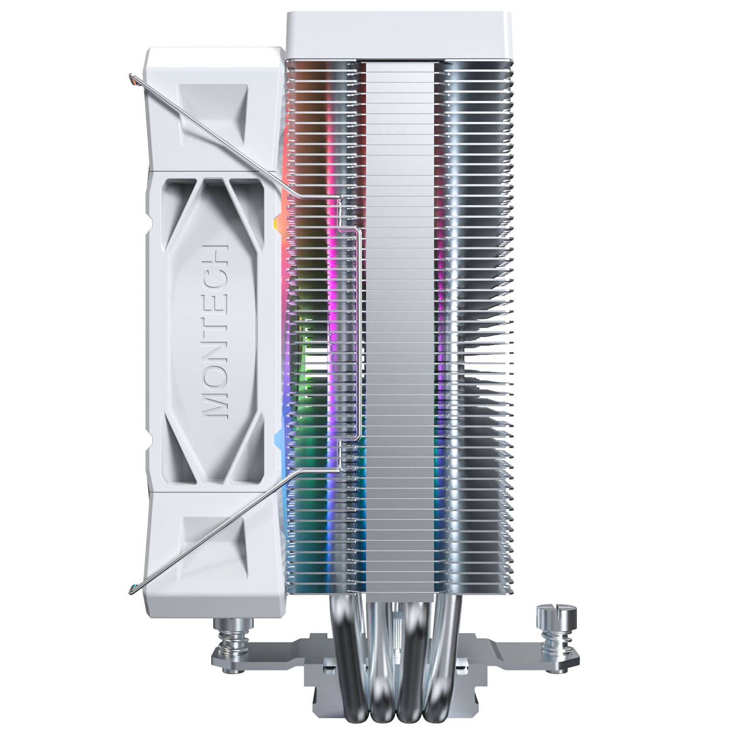 Montech NX400 White CPU Cooler, ARGB - 120mm, white