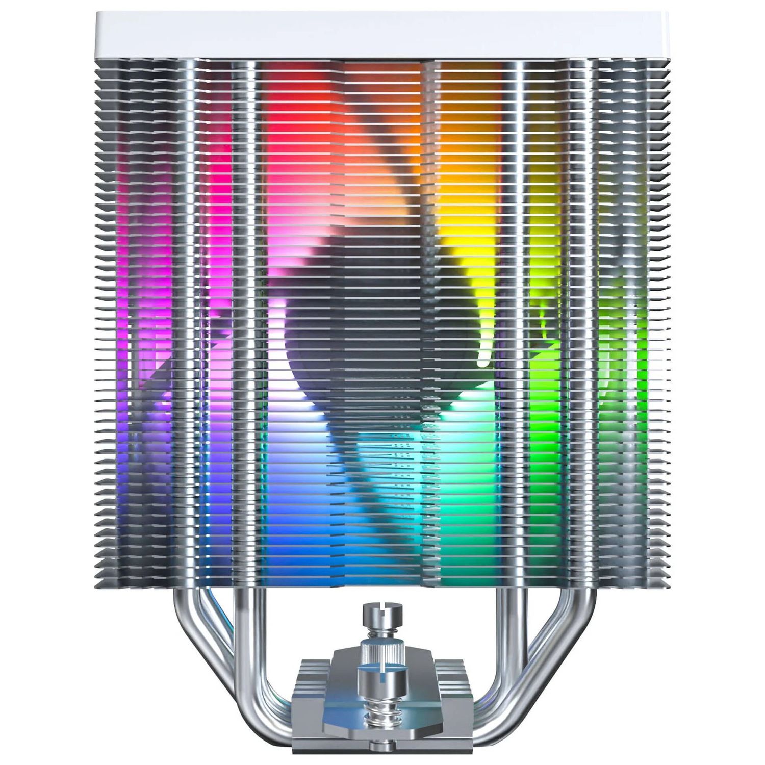 Montech NX400 White CPU Cooler, ARGB - 120mm, white