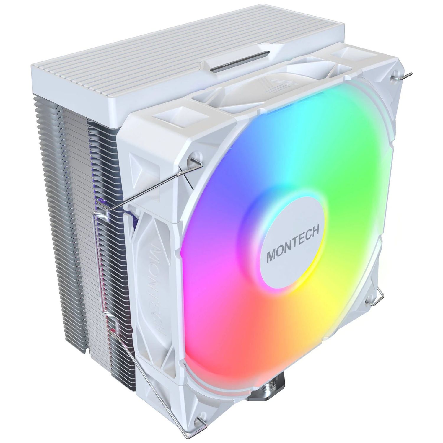 Montech NX400 White CPU Cooler, ARGB - 120mm, white