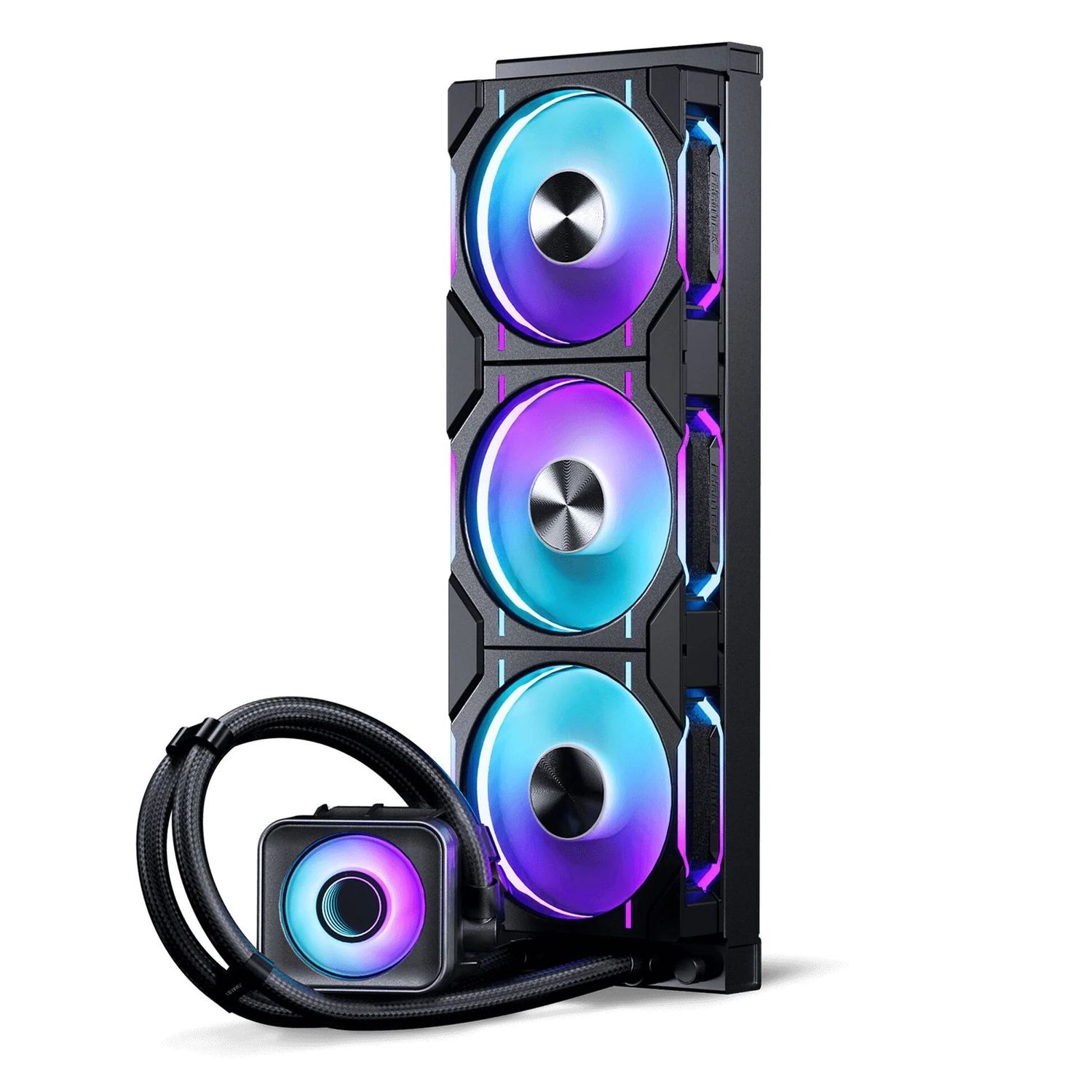 Processzor hűtő AIO PHANTEKS Glacier One 360D30 DRGB AIO, X2 Cap, fekete
