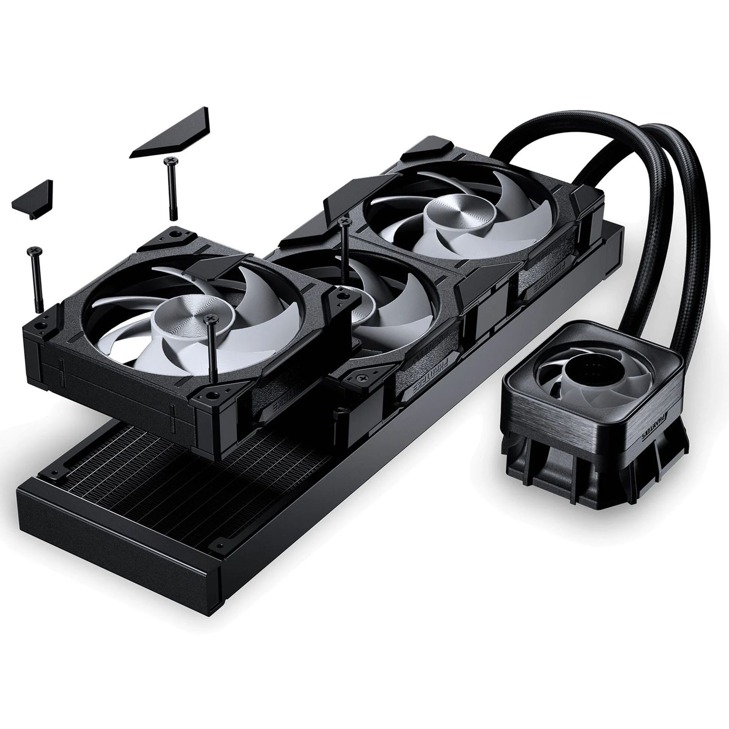 Processzor hűtő AIO PHANTEKS Glacier One 360D30 DRGB AIO, X2 Cap, fekete