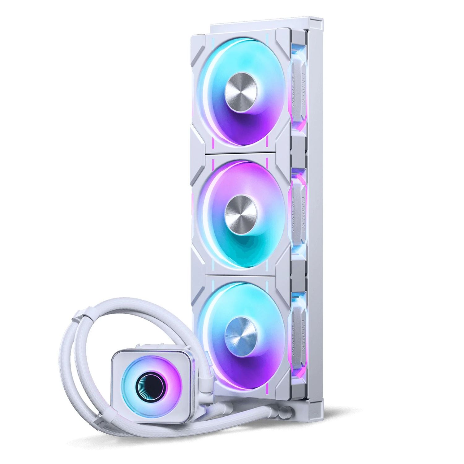 Processzor hűtő AIO PHANTEKS Glacier One 360D30 DRGB AIO, X2 Cap, fehér