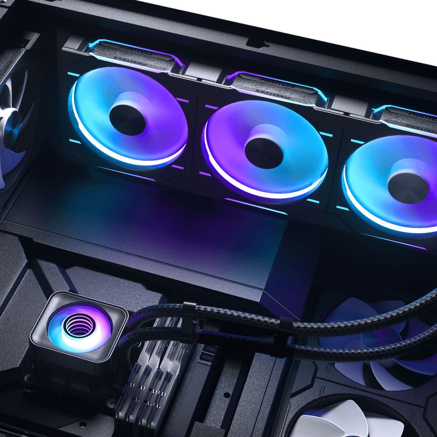PHANTEKS Glacier One 420D30 X2 DRGB AiO water cooling - 420 mm, black