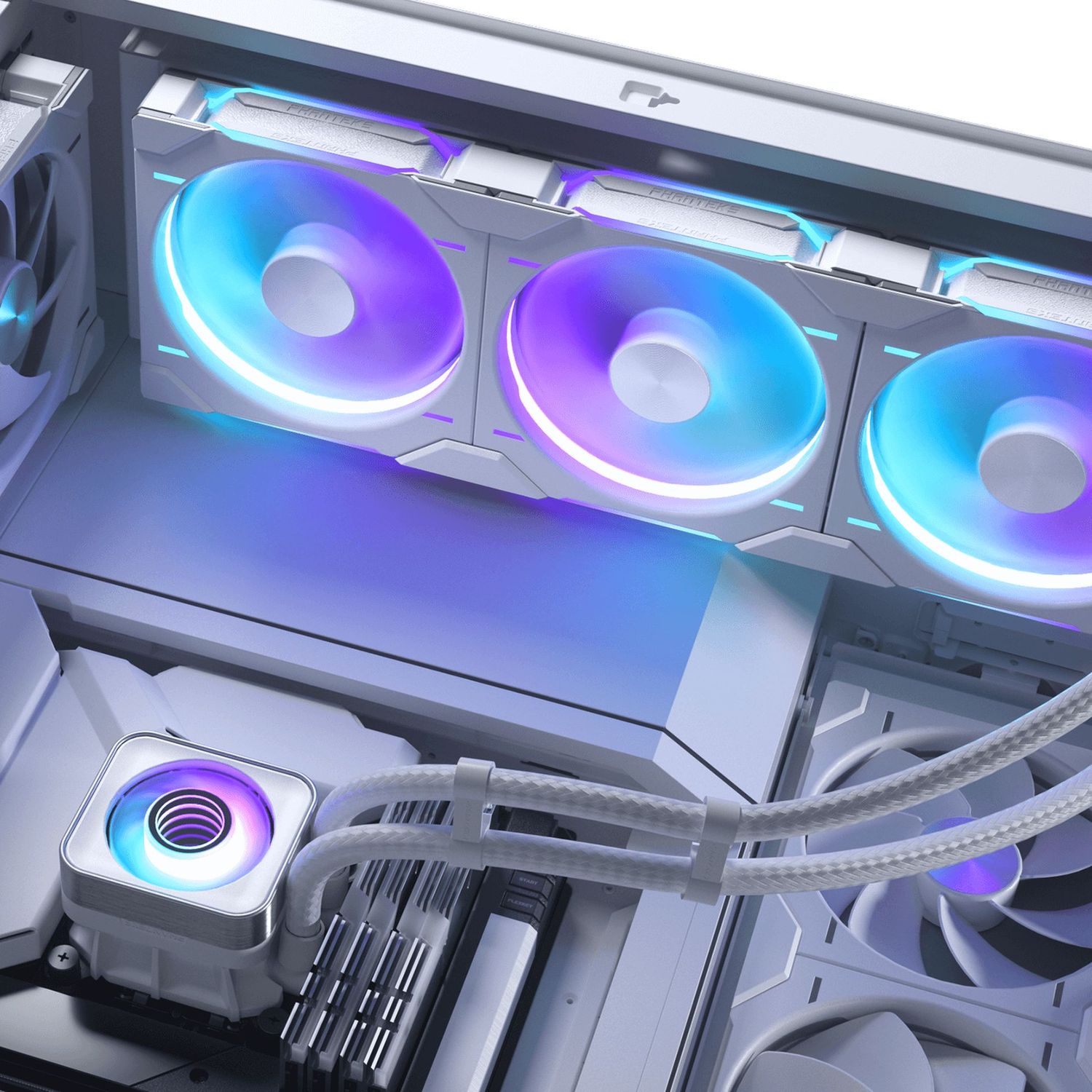 PHANTEKS Glacier One 420D30 X2 DRGB AiO water cooling - 420 mm, white