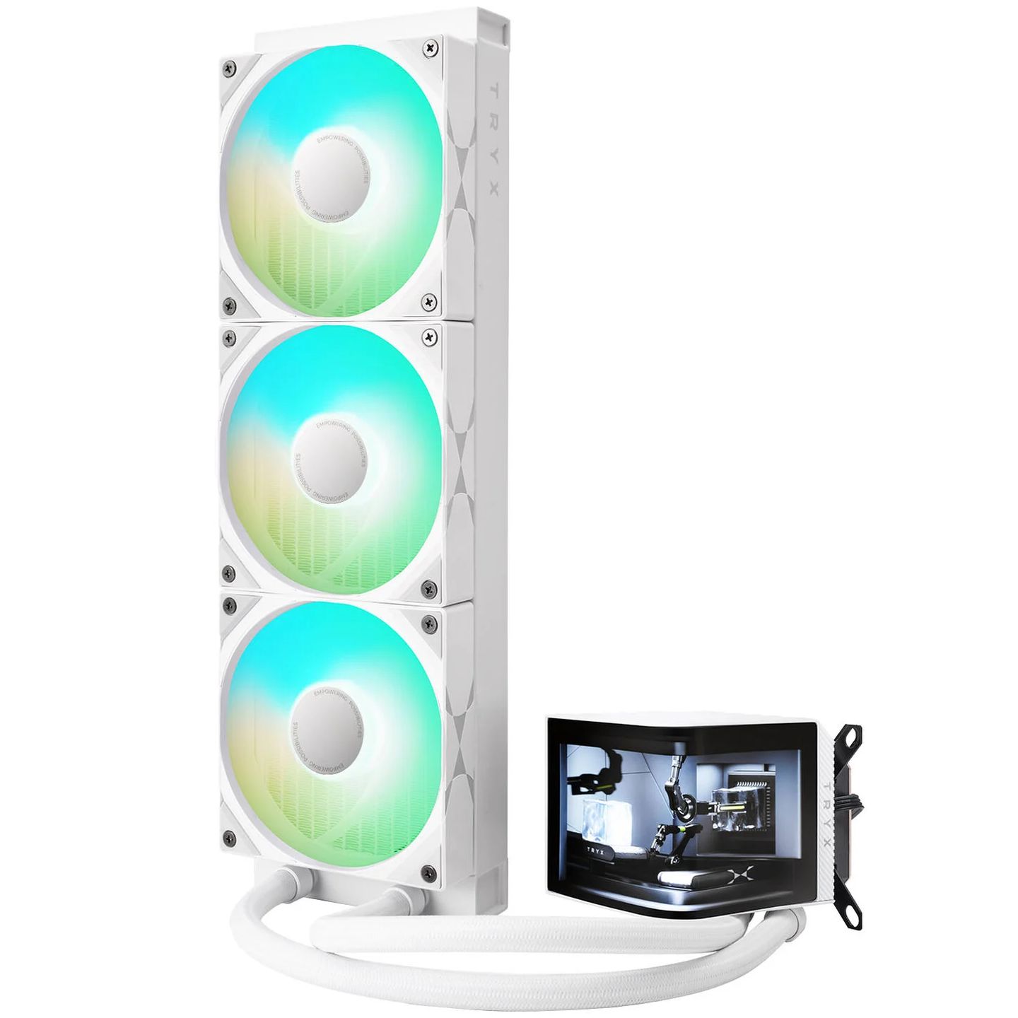 TRYX PANORAMA AIO CPU cooler, ARGB - 360 mm, white