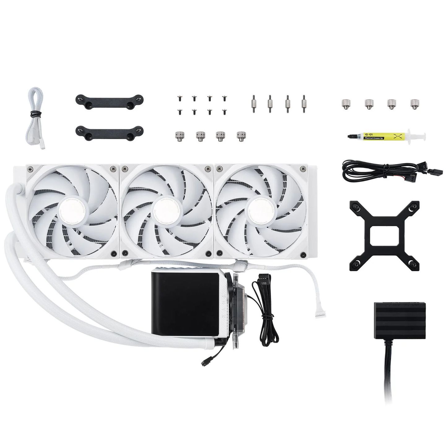 TRYX PANORAMA AIO CPU cooler, ARGB - 360 mm, white