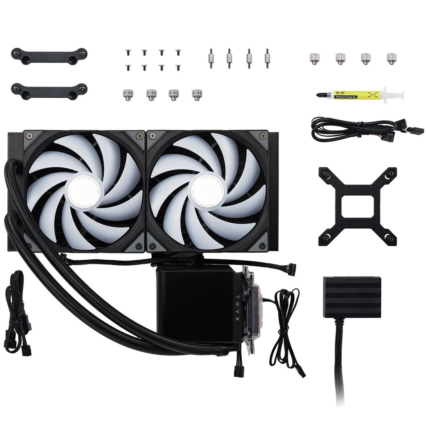 TRYX PANORAMA AIO CPU cooler, ARGB - 280 mm, black