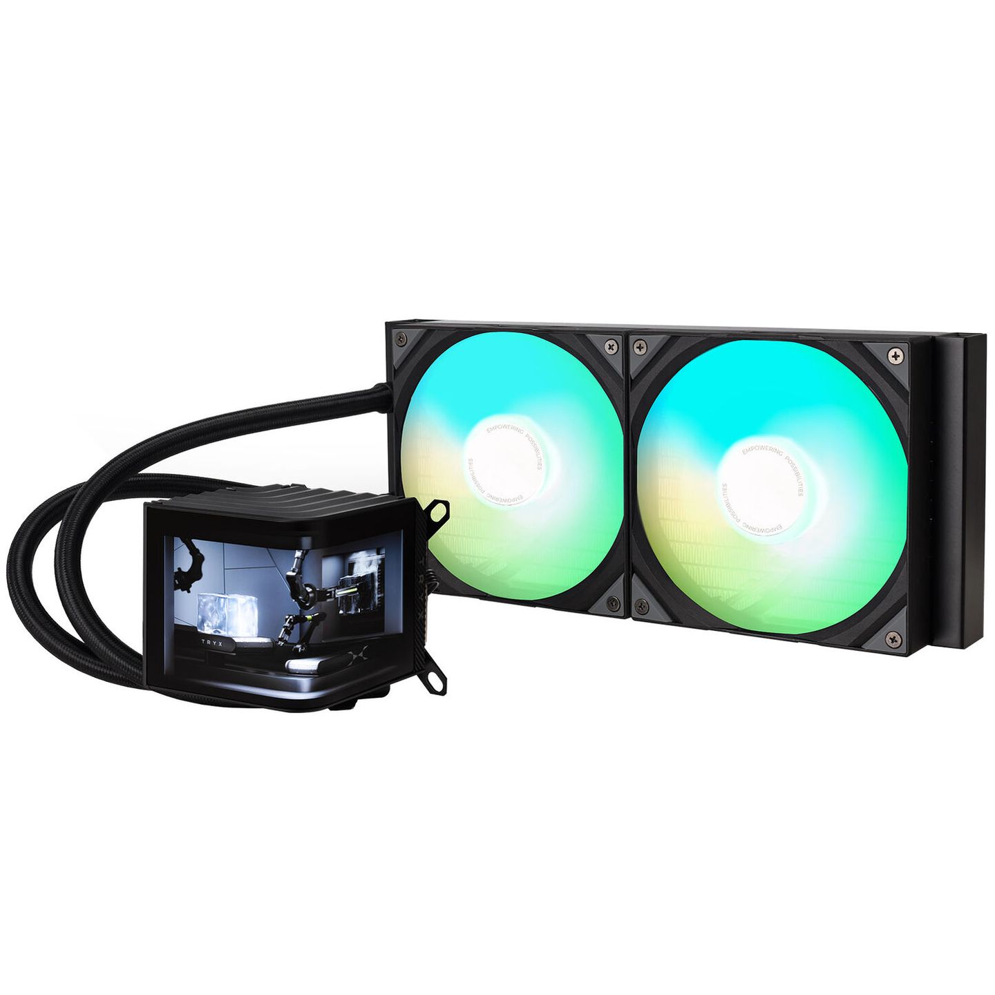 TRYX PANORAMA AIO CPU cooler, ARGB - 280 mm, black