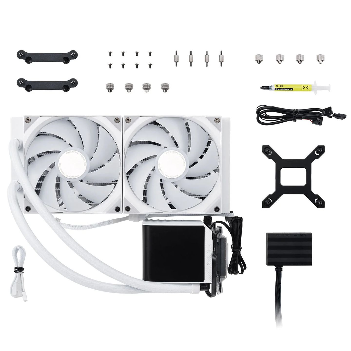 TRYX PANORAMA AIO CPU cooler, ARGB - 280 mm, white