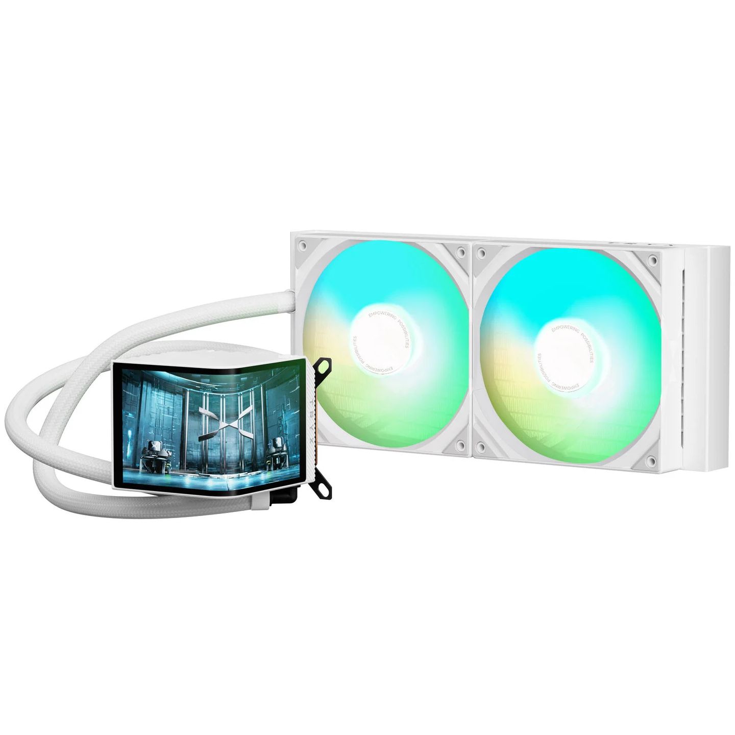 TRYX PANORAMA AIO CPU cooler, ARGB - 280 mm, white