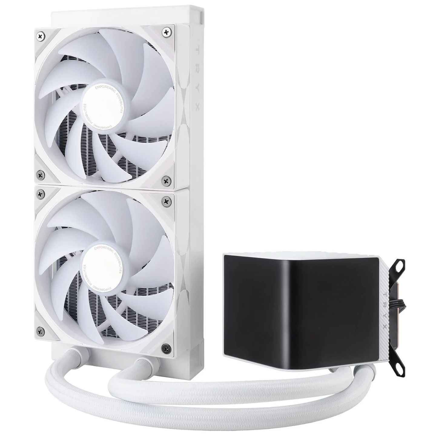 TRYX PANORAMA AIO CPU cooler, ARGB - 240 mm, white