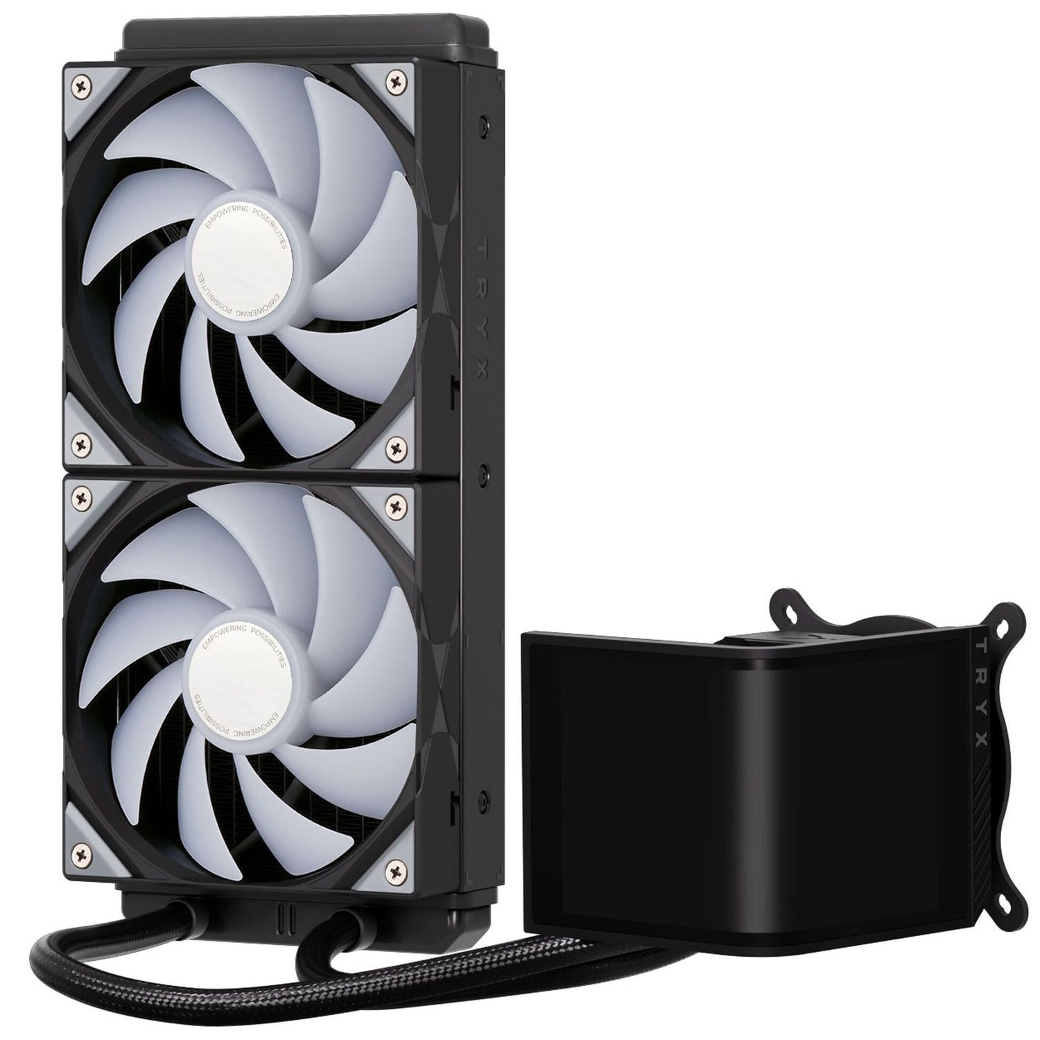 TRYX PANORAMA SE AiO CPU Cooler, ARGB - 240 mm, Black