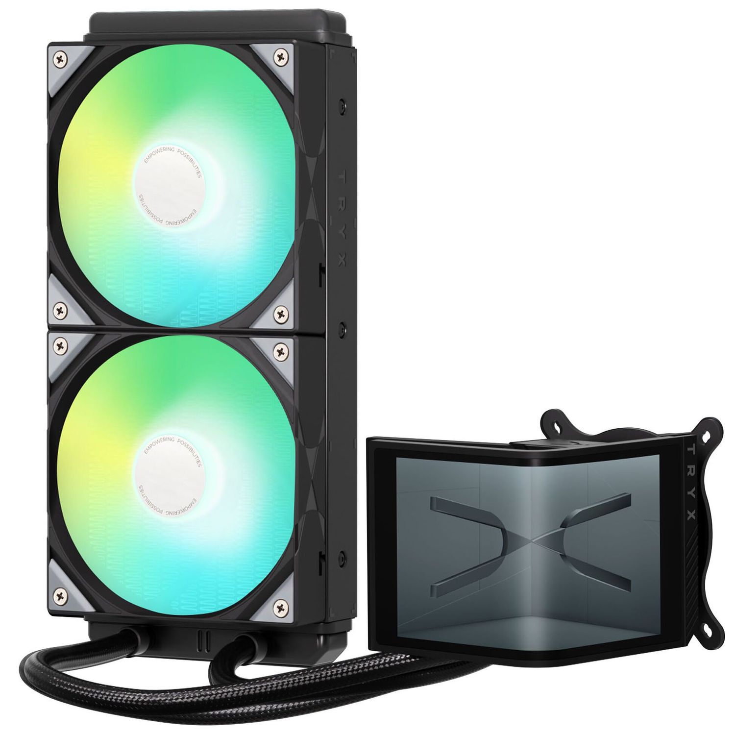 TRYX PANORAMA SE AiO CPU Cooler, ARGB - 240 mm, Black