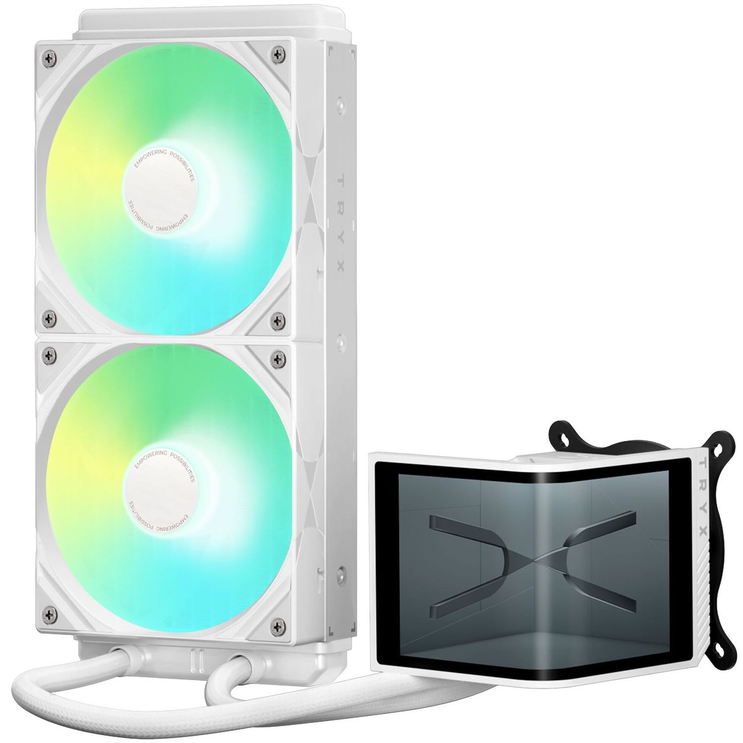 TRYX PANORAMA SE AiO CPU Cooler, ARGB - 240 mm, White