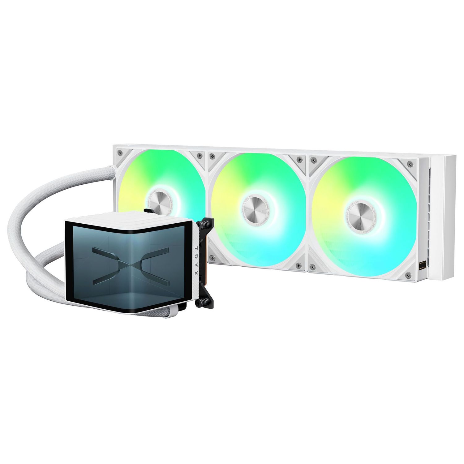 TRYX PANORAMA AIO CPU hűtő, ARGB - 360 mm, fehér