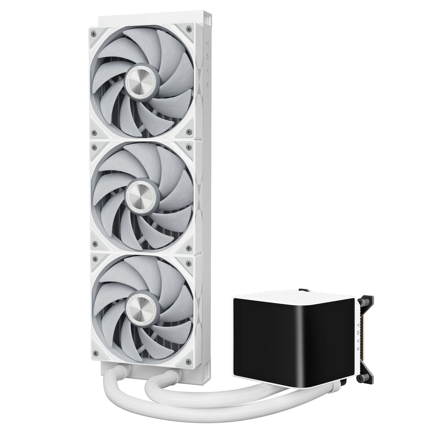 TRYX PANORAMA AIO CPU hűtő, 360 mm, fehér