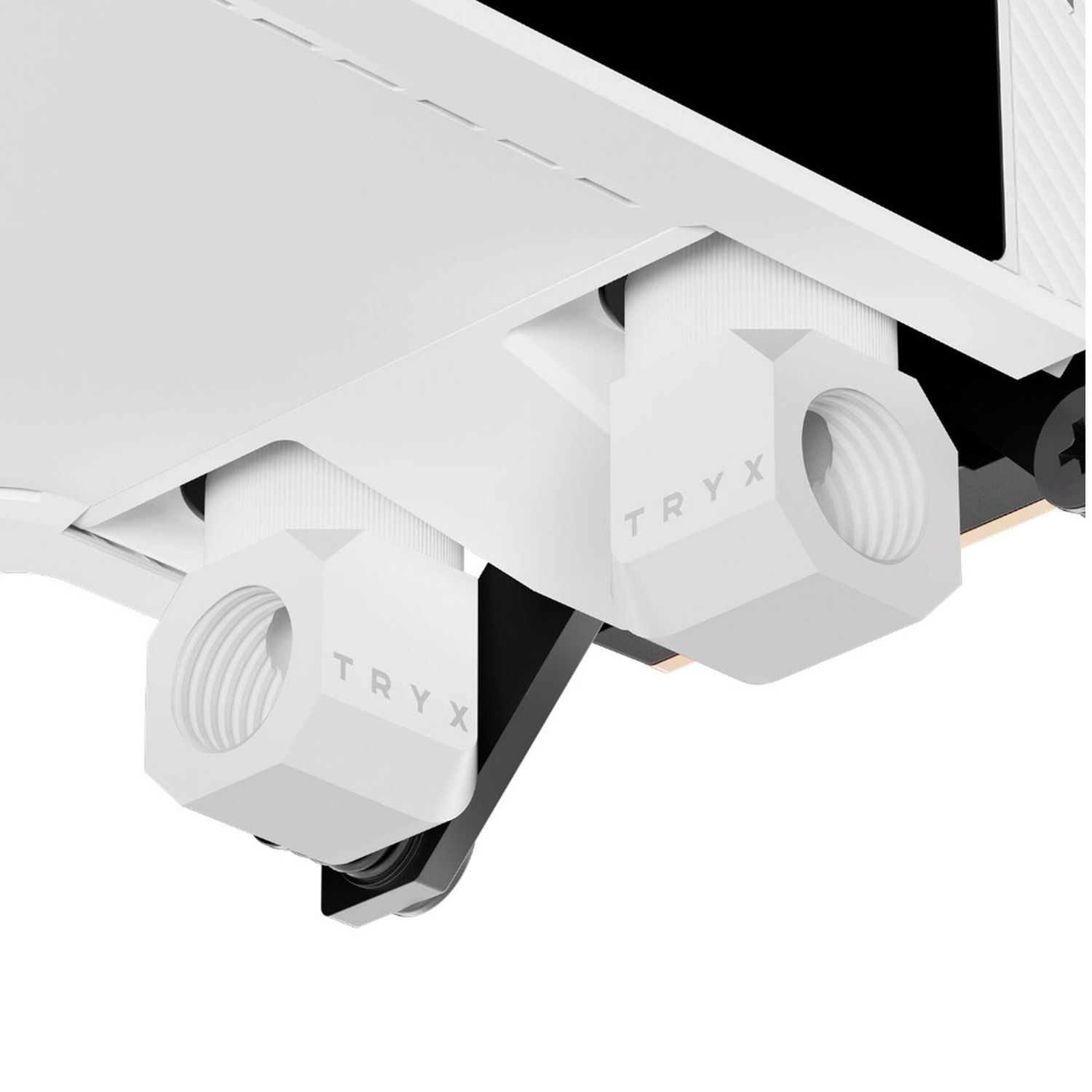 TRYX Panorama CPU Cooling Block, AMOLED Display, Intel/AMD - White