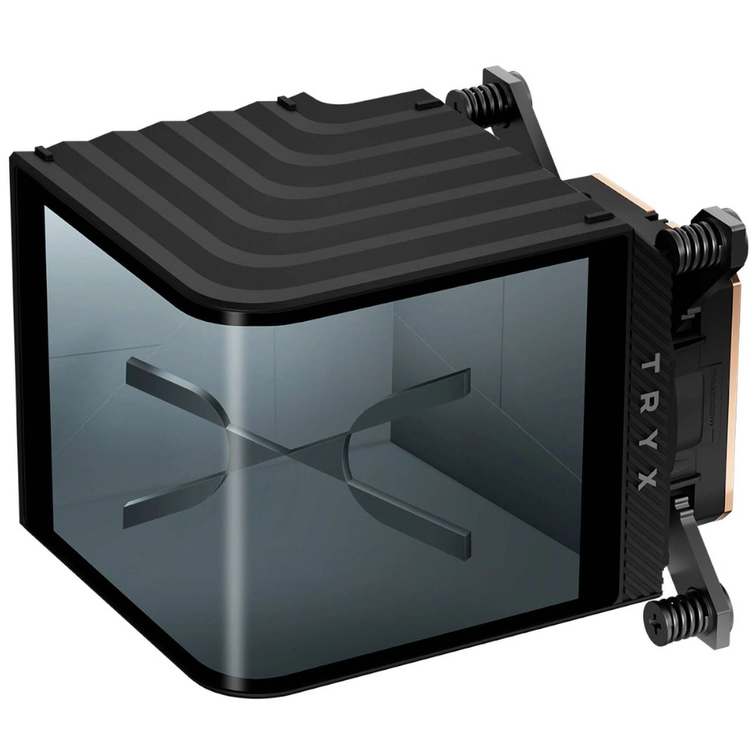 TRYX Panorama CPU Cooling Block, AMOLED Display, Intel/AMD - Black