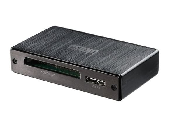 Akasa USB 3.0 Black Brushed Aluminium Multi Memory Card Reader, 5 Active Slots