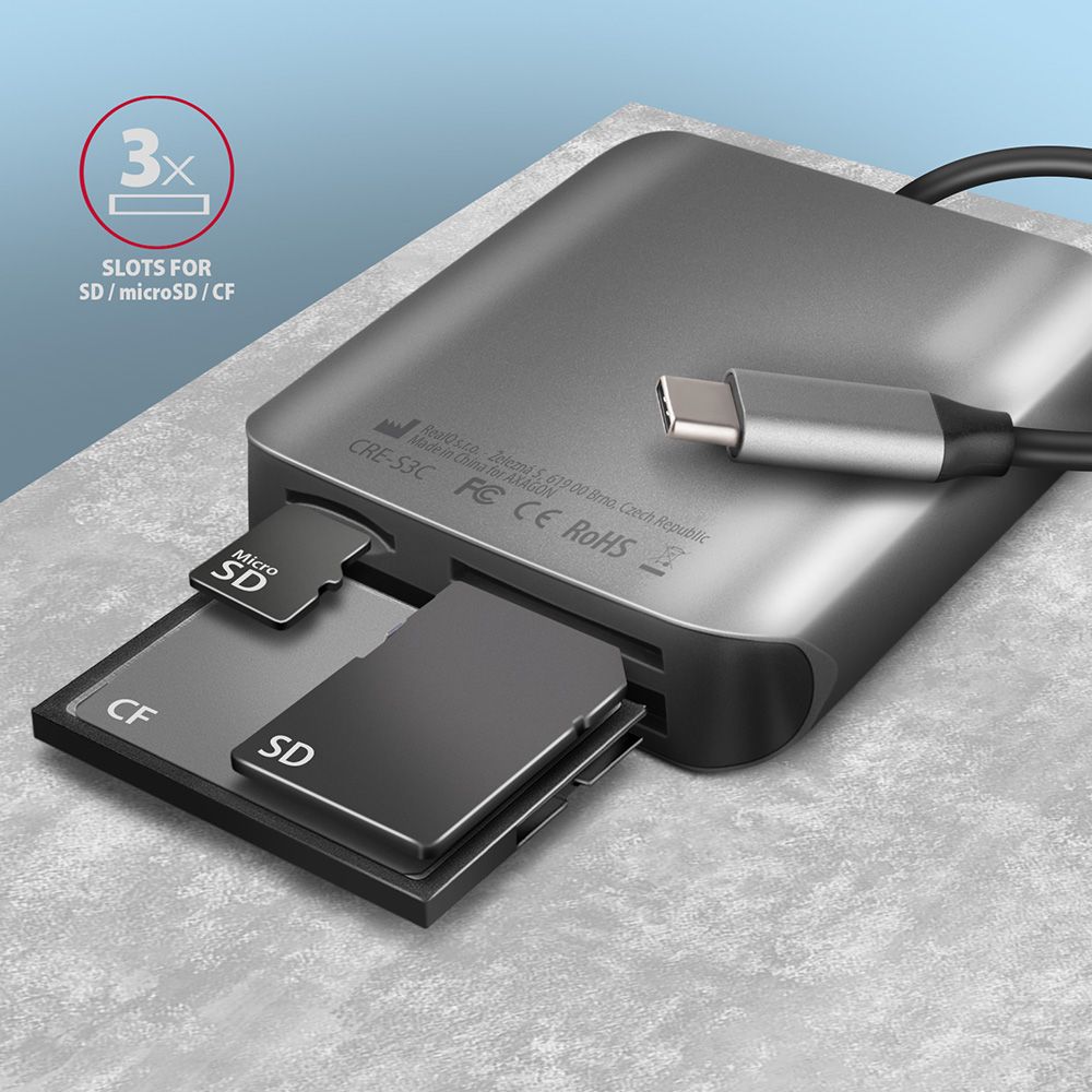 Card Reader AXAGON CRE-S3C SuperSpeed USB-C UHS-II