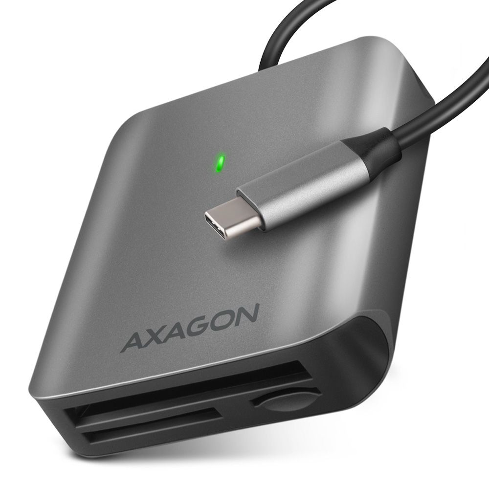 Kártyaolvasó AXAGON CRE-S3C SuperSpeed USB-C UHS-II