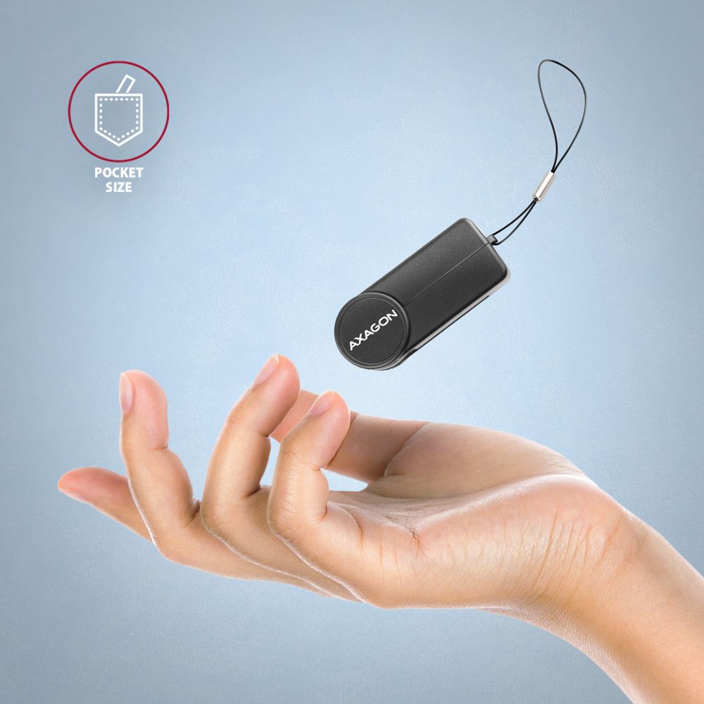 AXAGON CRE-SMPA USB-A Smart Card PocketReader