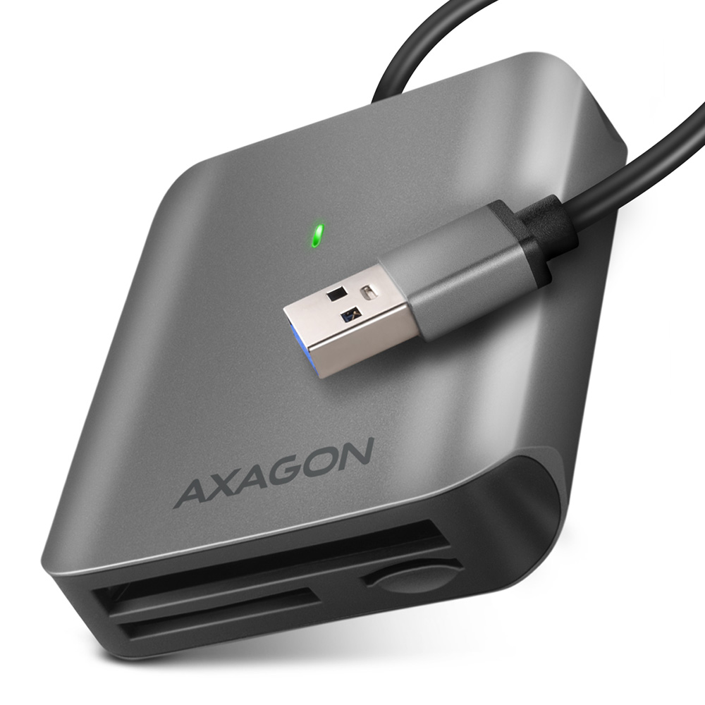 Kártyaolvasó Axagon CRE-S3 SUPERSPEED USB-A UHS-II, CF, SD, microSD