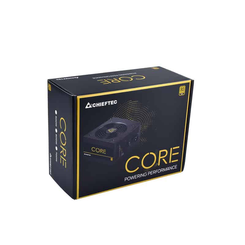 Tápegység Chieftec Core 500W 12cm ATX BOX 80+ Gold