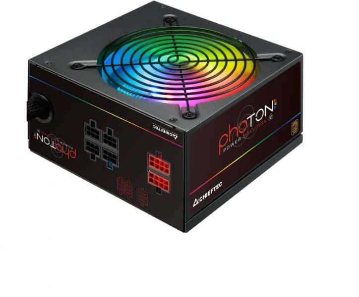 Tápegység Chieftec Photon 750W 14cm ATX BOX 80+ Bronz RGB Led