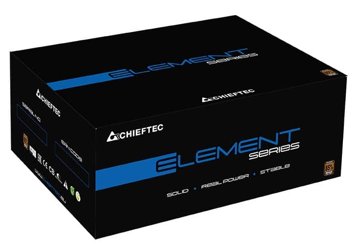 Tápegység Chieftec Element 600W 12cm ATX BOX 85+ Bronz