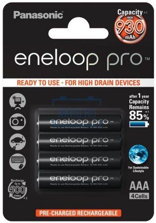 Battery Panasonic Eneloop Pro 930mAh 4pcs (AAA)