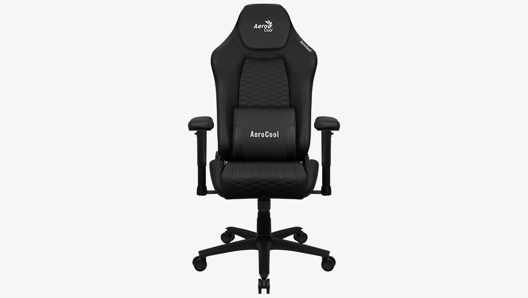 Gamer chair Aerocool CROWN Leatherette All Black