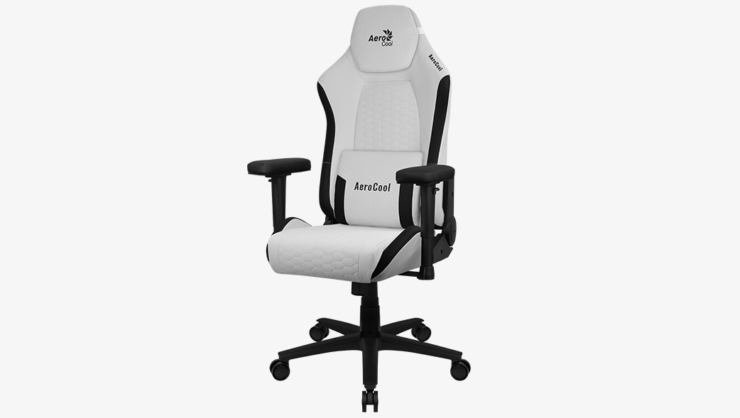 Gamer chair Aerocool CROWN Leatherette Moonstone White