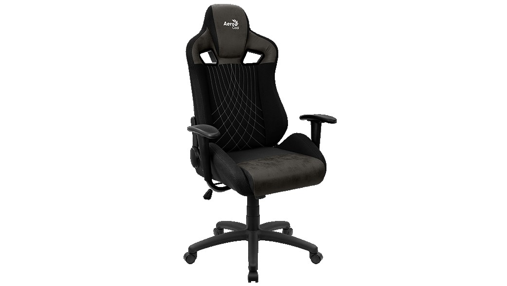 Gamer chair Aerocool EARL AeroSuede Iron Black 
