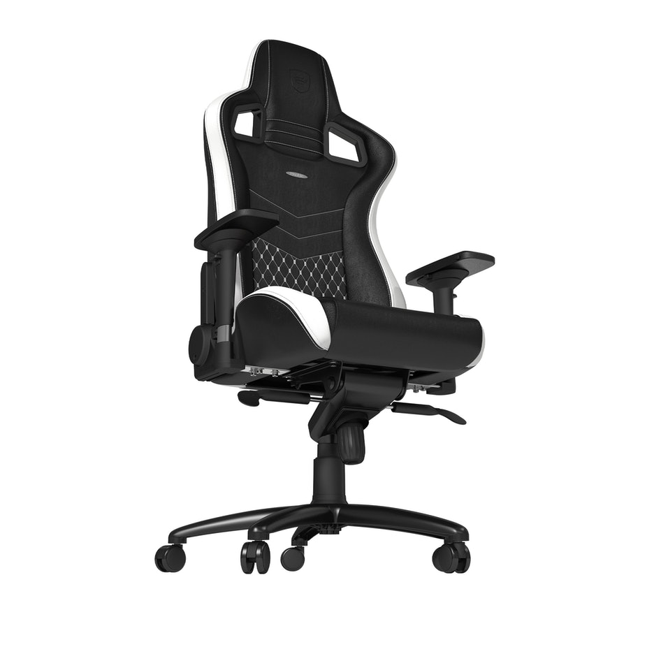 Gamer szék noblechairs EPIC Valódi Bőr Fekete/Fehér/Piros