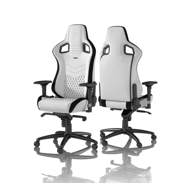 Gamer szék noblechairs EPIC PU Bőr Fehér/Fekete