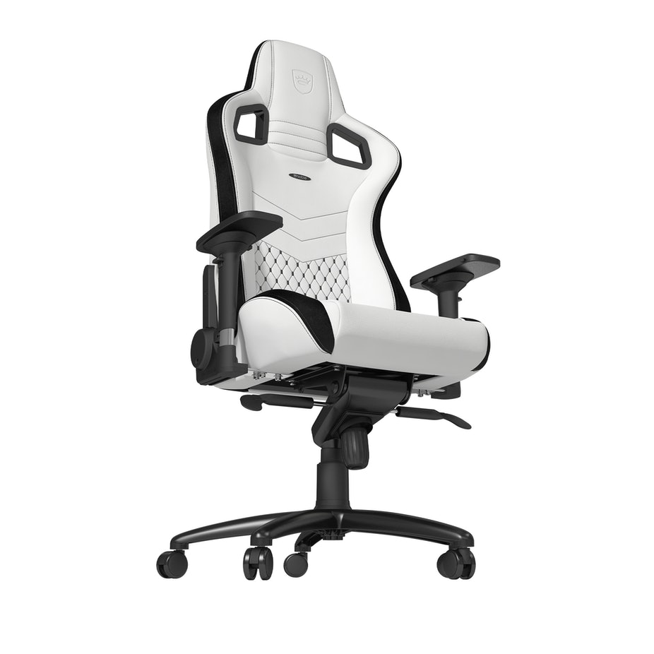 Gamer szék noblechairs EPIC PU Bőr Fehér/Fekete