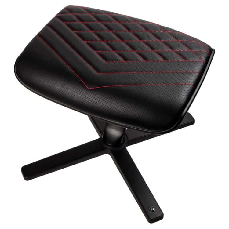 Gamer szék kiegészítő noblechairs lábtartó PU Bőr Fekete/Piros