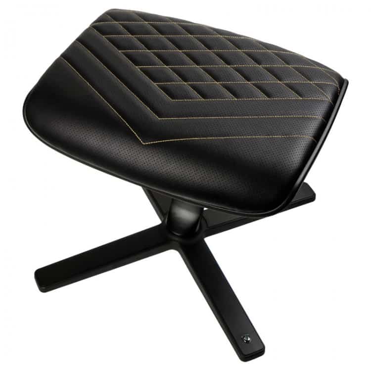 Gamer szék kiegészítő noblechairs lábtartó PU Bőr Fekete/Arany