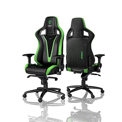 Gamer szék noblechairs EPIC Sprout Edition PU Bőr Fekete/Zöld