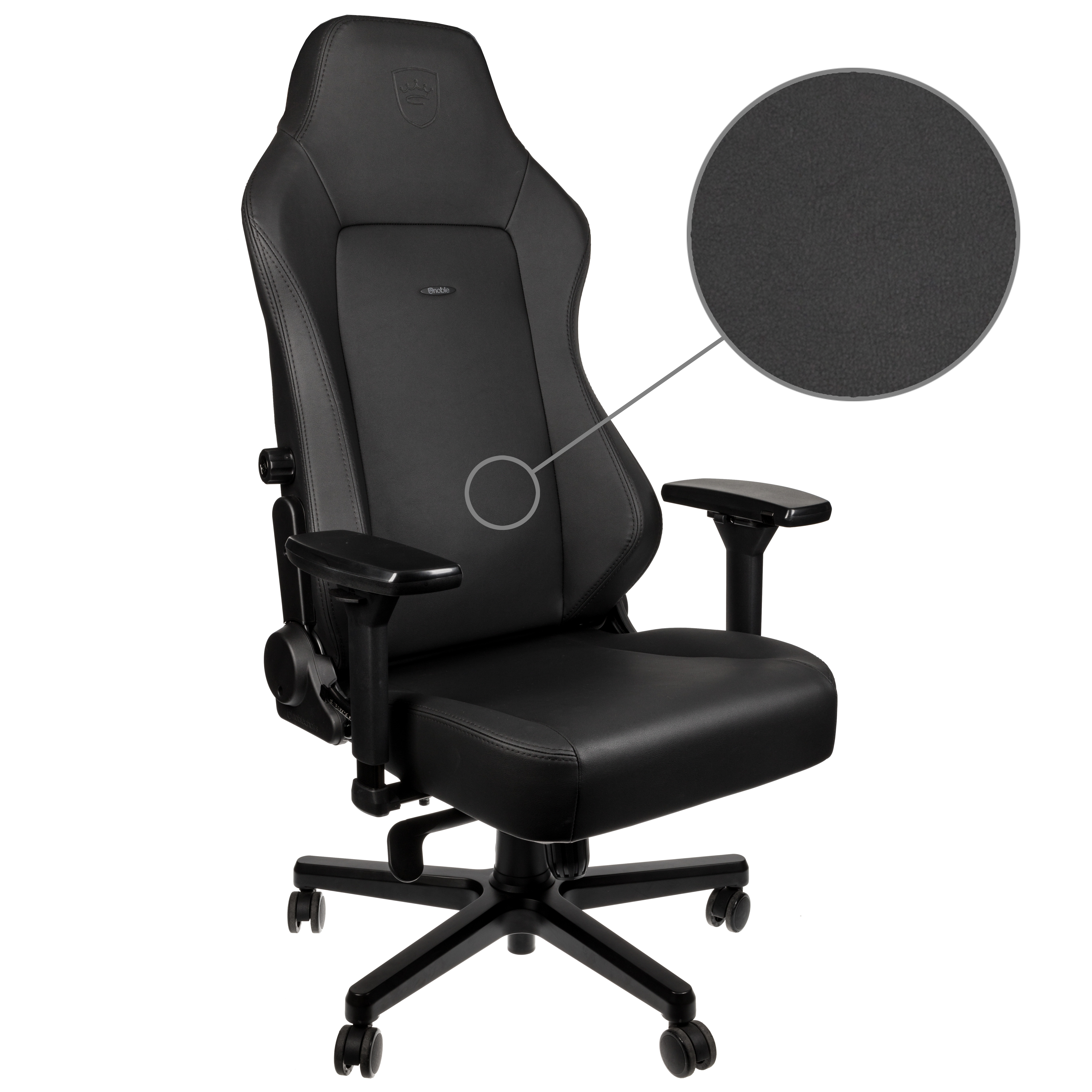 Gamer szék noblechairs HERO Black Edition Hybrid Bőr